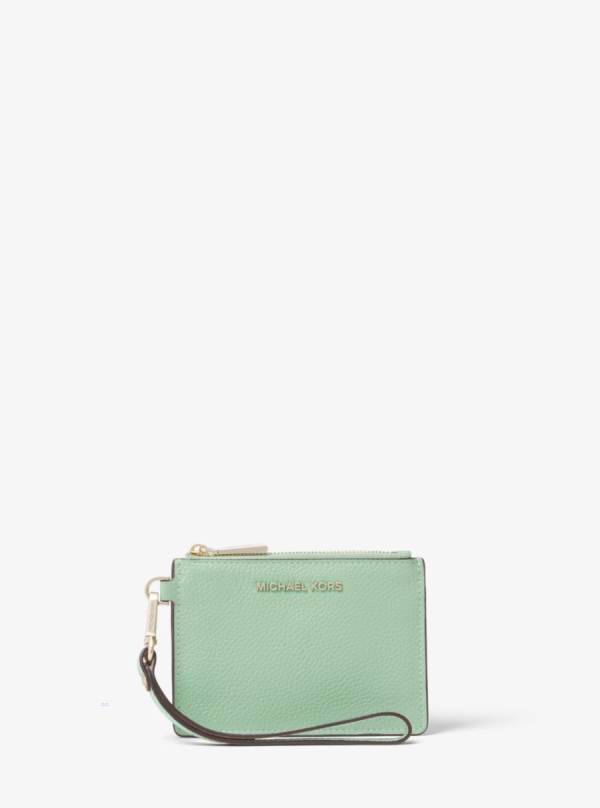 Damske Penazenky Michael Kors Pebbled Leather Coin Purse Svetlo Zelene - Doplnky Michael Kors Lacne | YVBWT-8061